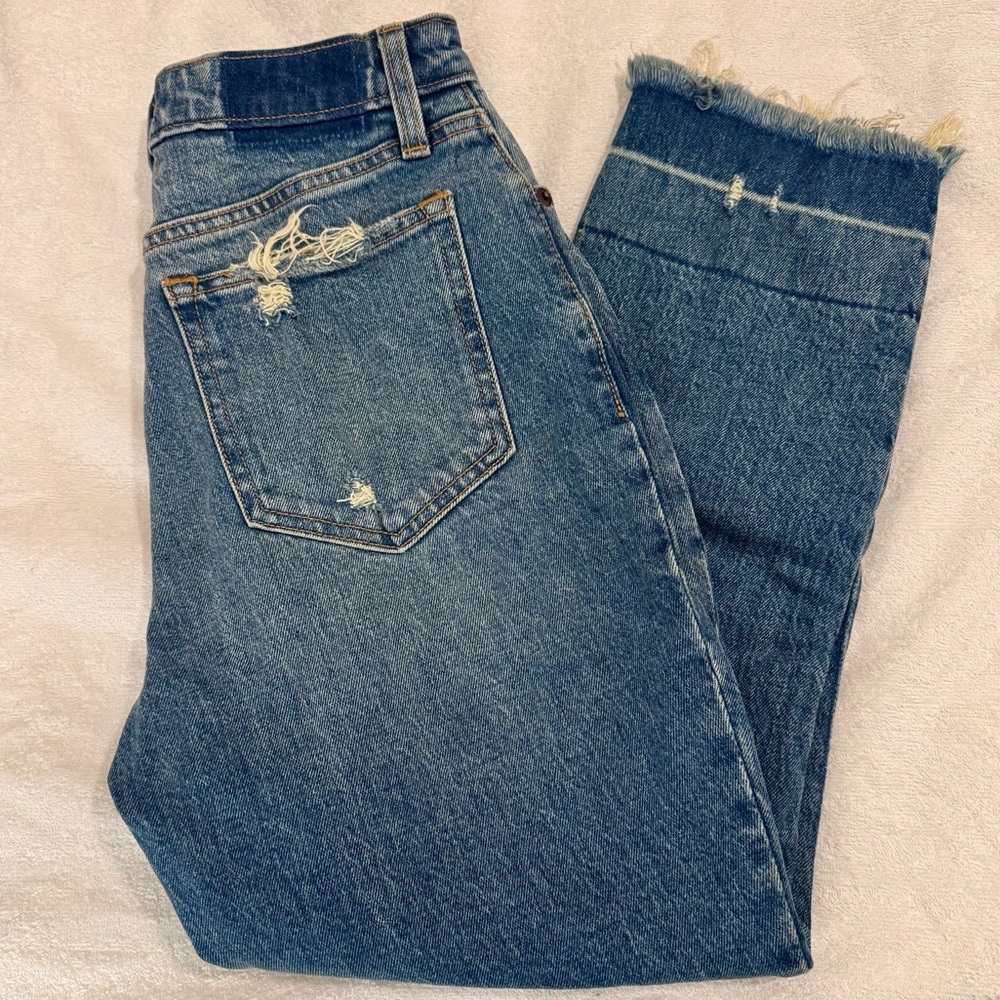 A&F Curve Love High Rise Mom Jean